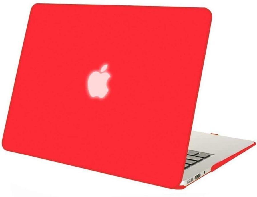 Coque de protection intégrale rigide mate pour MacBook Air 13 Pouces A1369 et A1466 – Rouge McPrice Paris Trocadéro v1