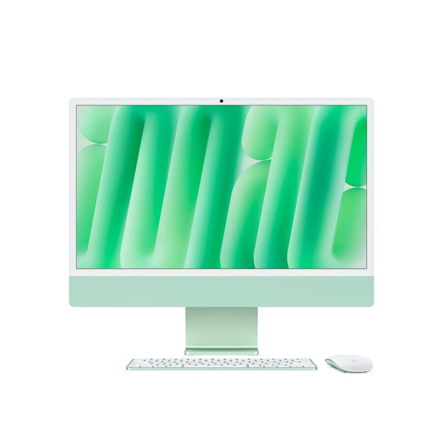 iMac 24 Pouces Retina-Puce Apple M4-16Go-512Go SSD-CPU 10 Cœurs-GPU 10 Cœurs - vert-4 ports.McPrice Paris Trocadero